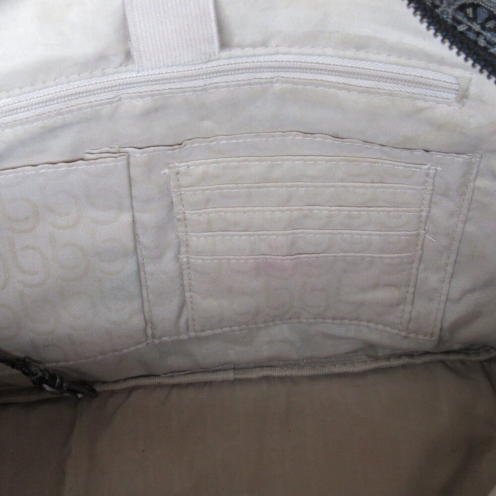 Baggallini Lily Jacquard Satchel Gray Floral Tote - Picture 6 of 7
